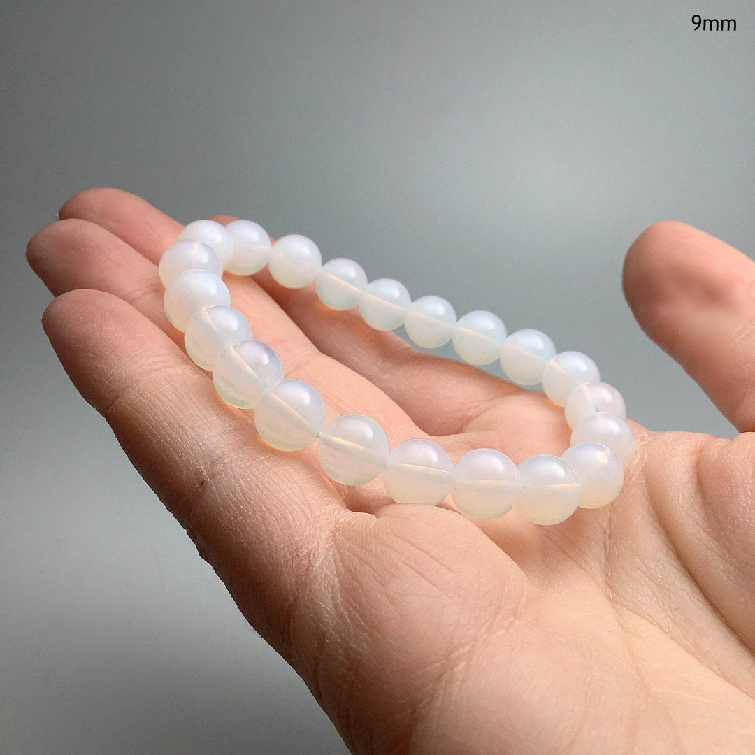 Moon Quartz Beaded Bracelet - Rocks and Gems Canada