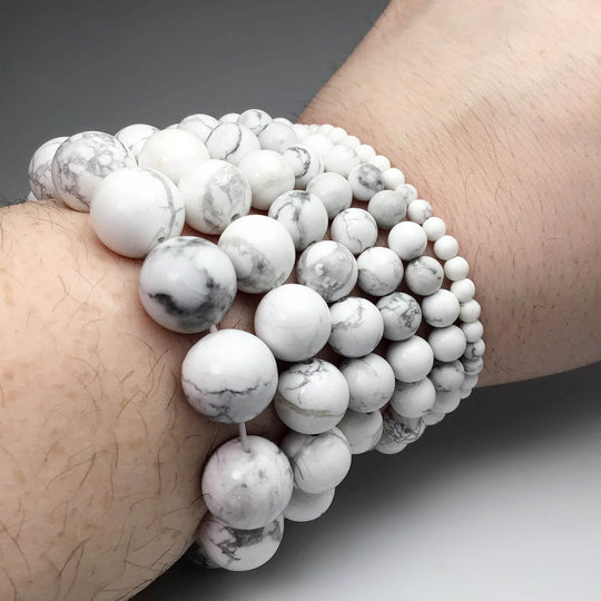 Howlite Beaded Bracelet - Rocks and Gems Canada