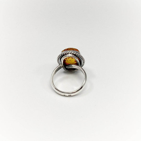 Cognac Amber Ring - Rocks and Gems Canada
