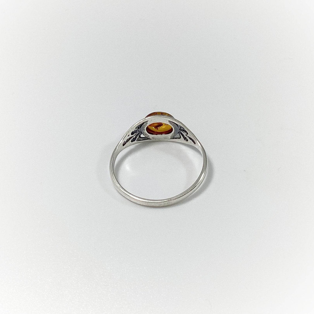 Cognac Amber Ring - Rocks and Gems Canada
