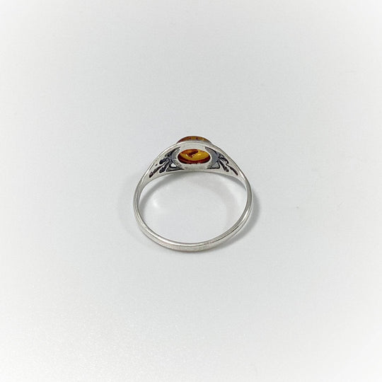 Cognac Amber Ring - Rocks and Gems Canada