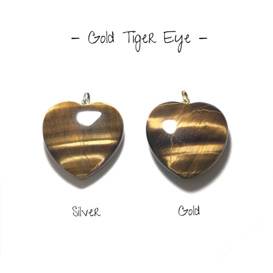 Heart Shaped Gemstone Pendant - Large - Rocks and Gems Canada