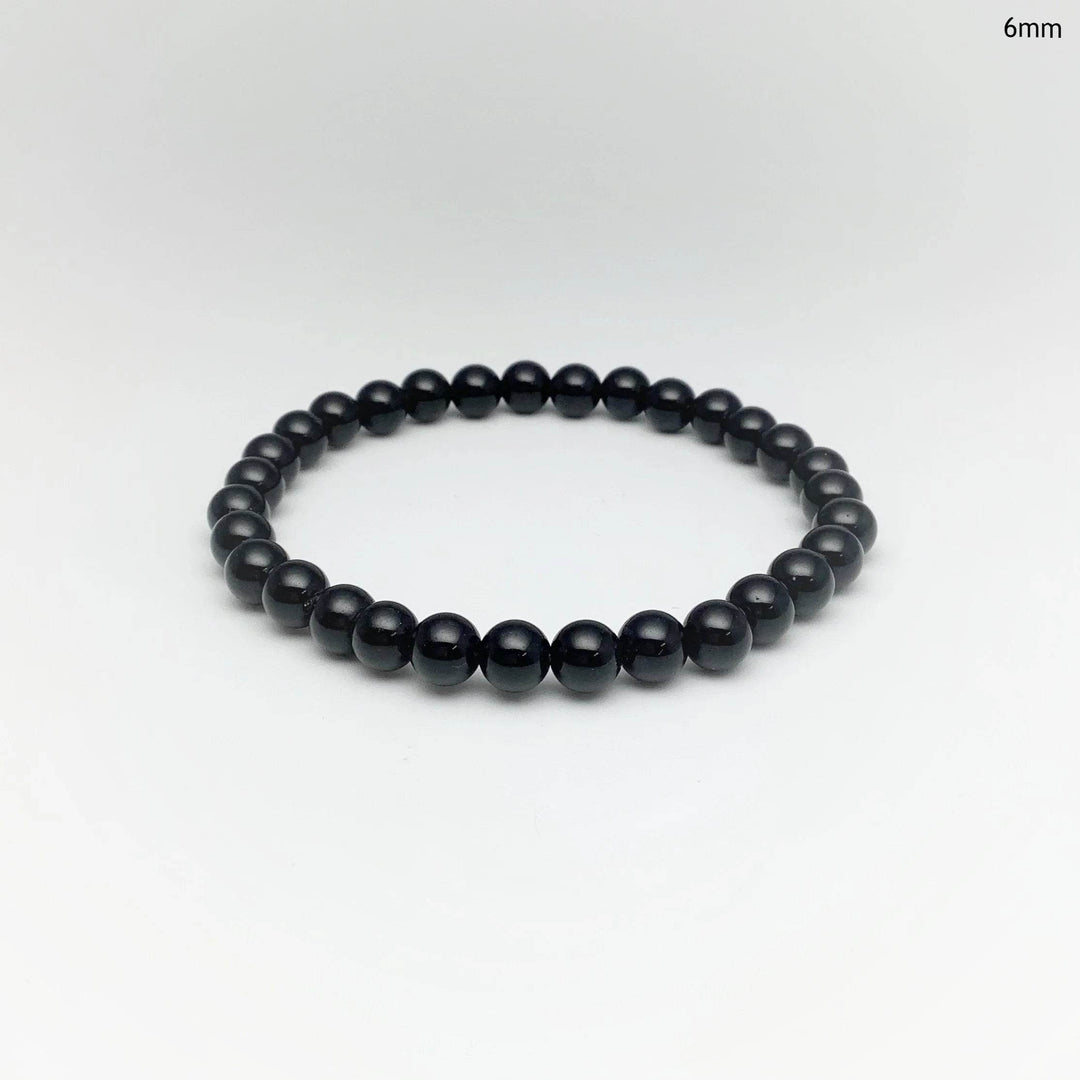 Black Obsidian Beaded Bracelet - Rocks and Gems Canada