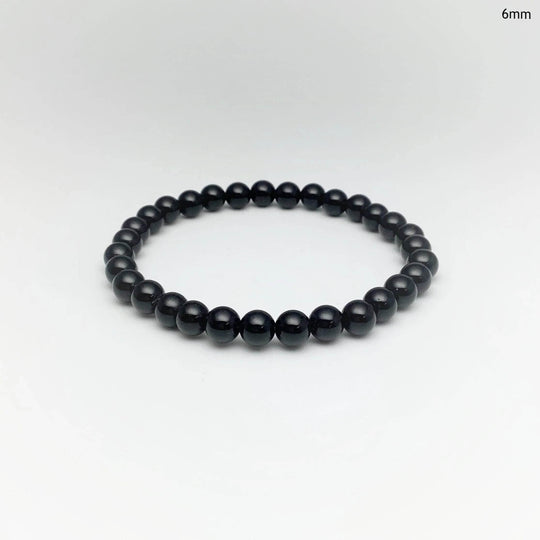 Black Obsidian Beaded Bracelet - Rocks and Gems Canada