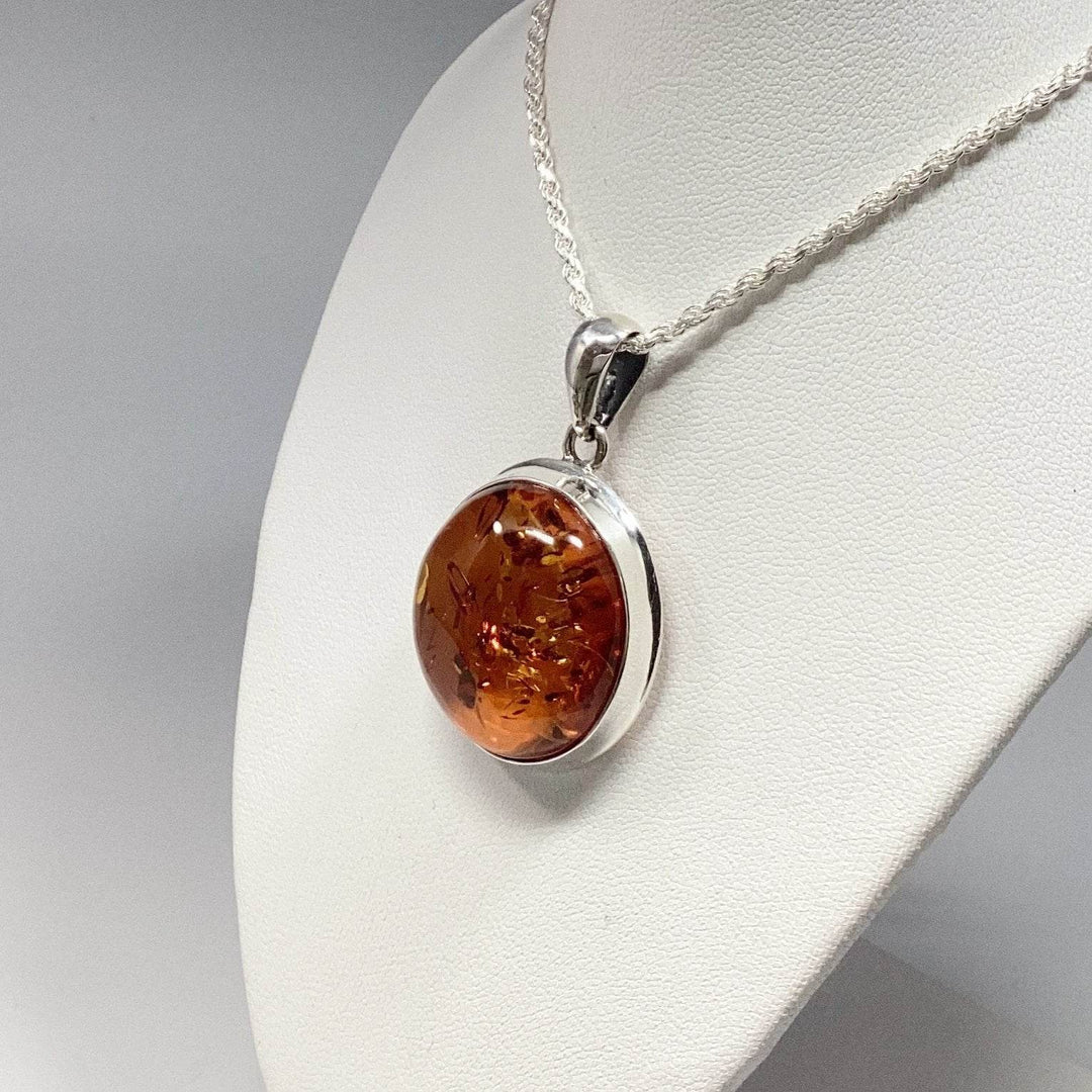 Cognac Amber Pendant - Rocks and Gems Canada