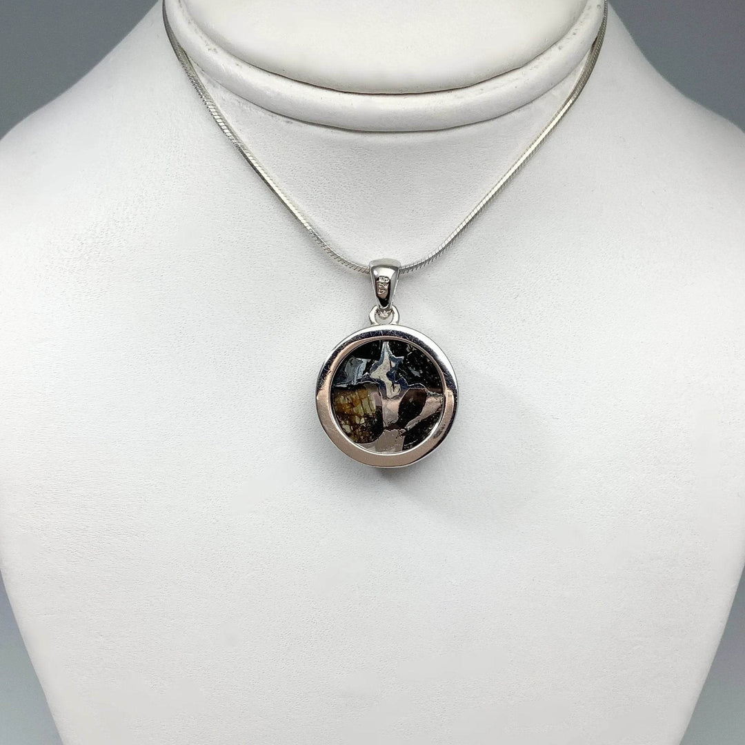 Sericho Meteorite Round Pendant - Rocks and Gems Canada