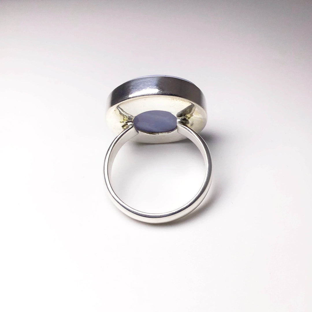 Blue Lace Agate Ring - Rocks and Gems Canada