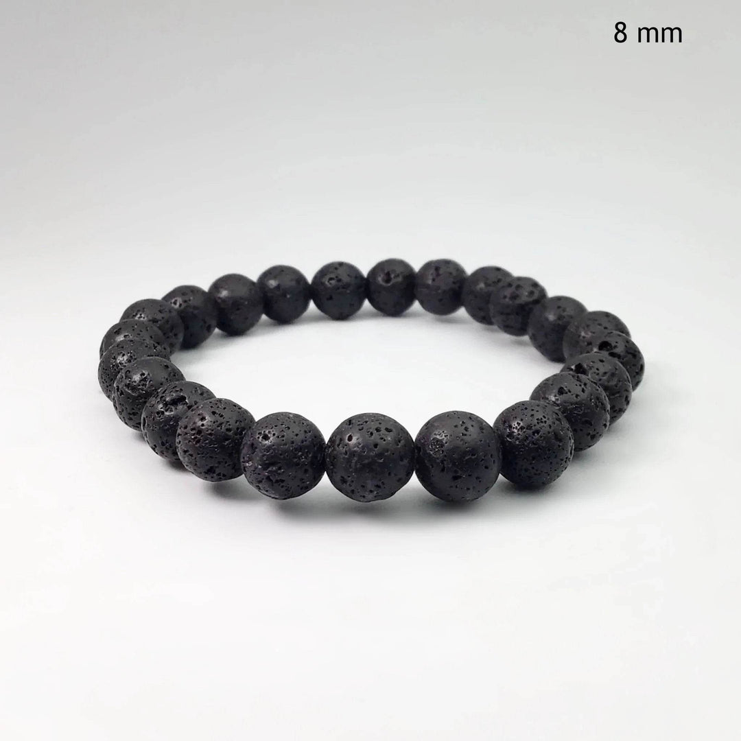 Lava Stone Beaded Bracelet - Rocks and Gems Canada