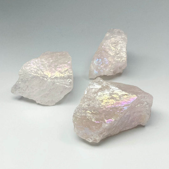 Opalescent Rose Quartz Rough Chunk - Rocks and Gems Canada