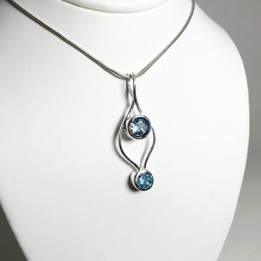 Blue Topaz Pendant - Rocks and Gems Canada