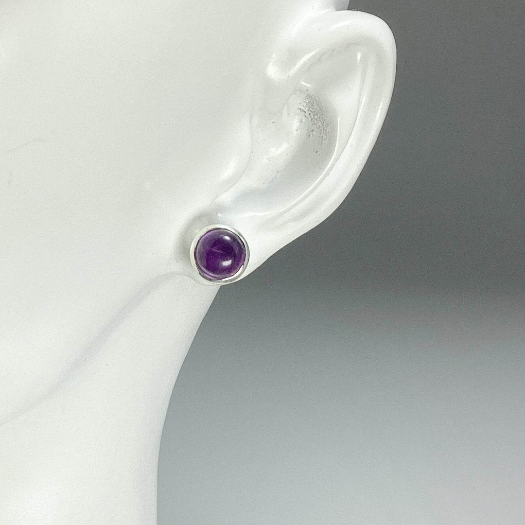 Amethyst Stud Earrings - Rocks and Gems Canada