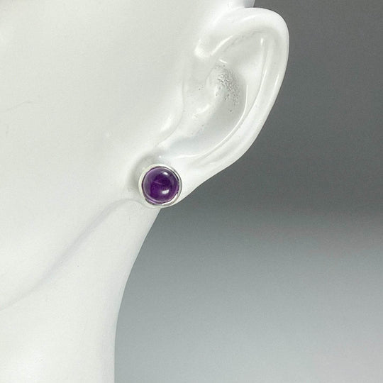 Amethyst Stud Earrings - Rocks and Gems Canada