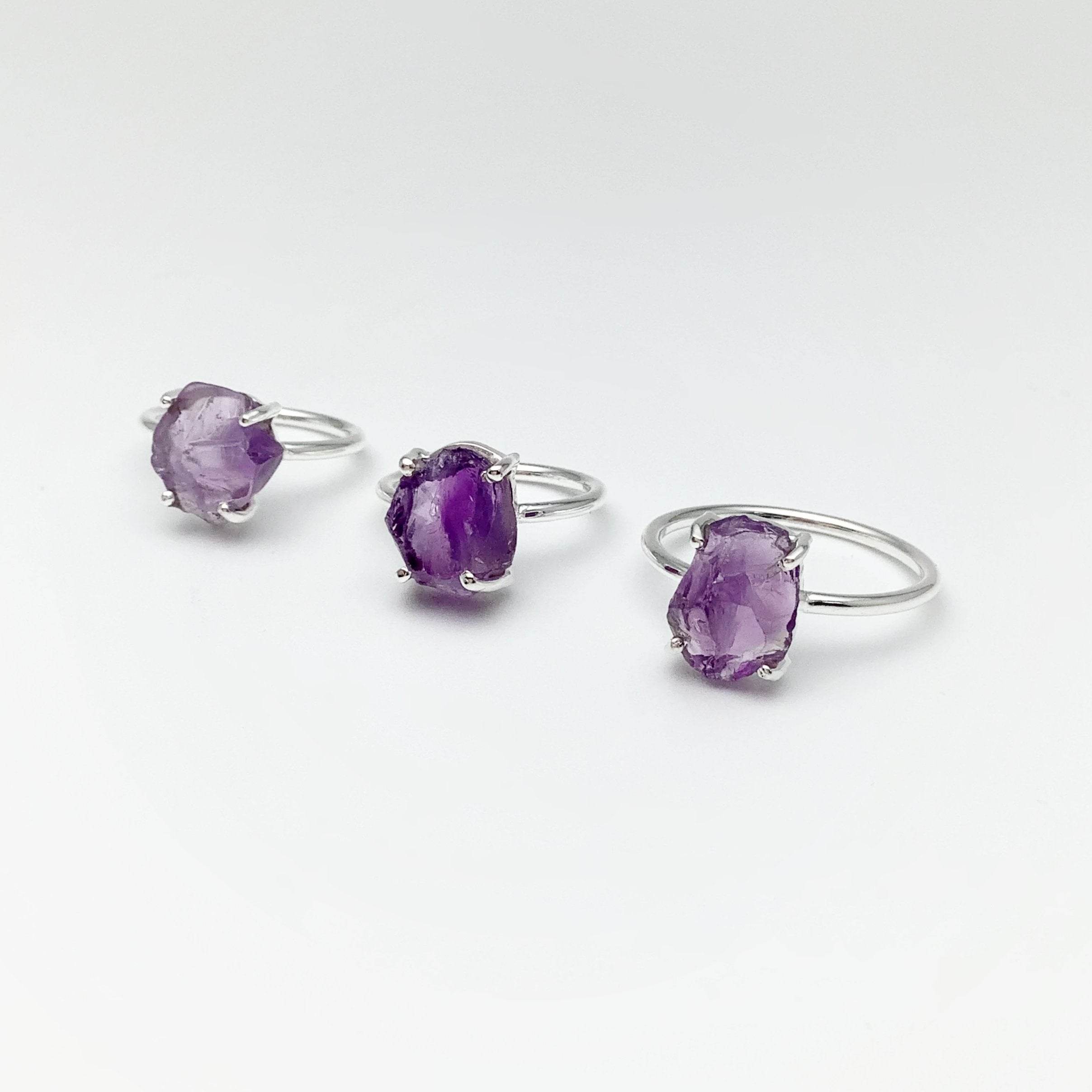 Rough Amethyst Ring - Rocks and Gems Canada