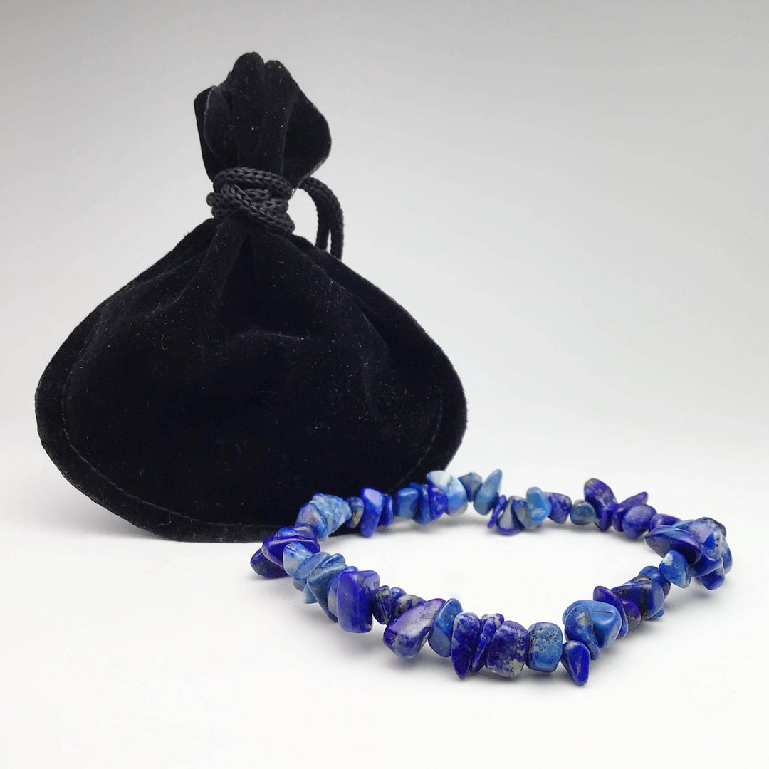 Lapis Lazuli Chip Beaded Bracelet - Rocks and Gems Canada