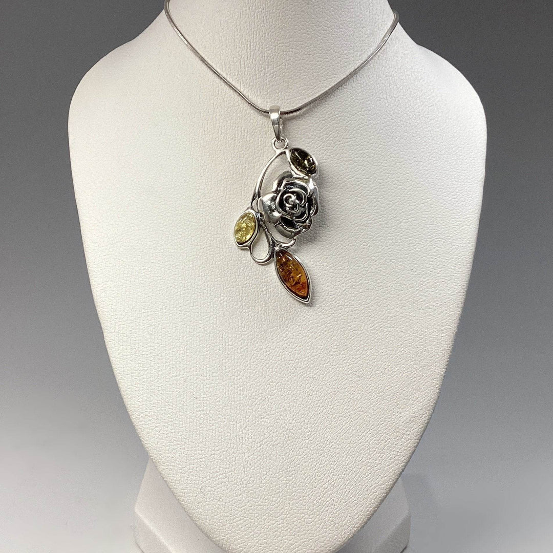 Mixed Amber Pendant - Rocks and Gems Canada