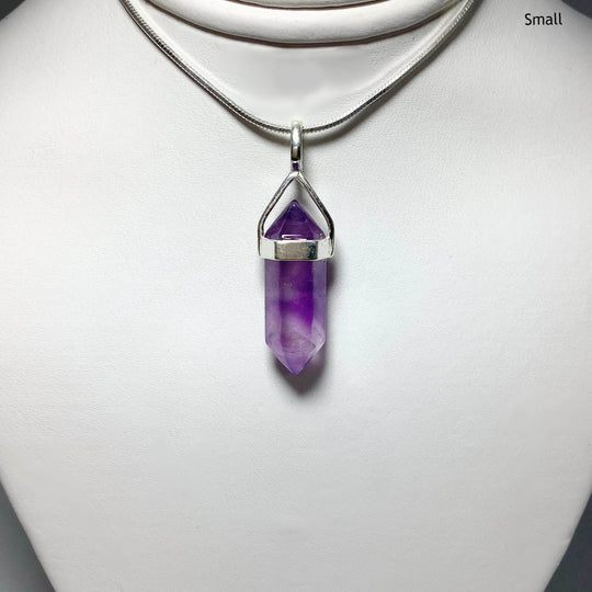 Amethyst Double Terminated Point Pendant - Rocks and Gems Canada