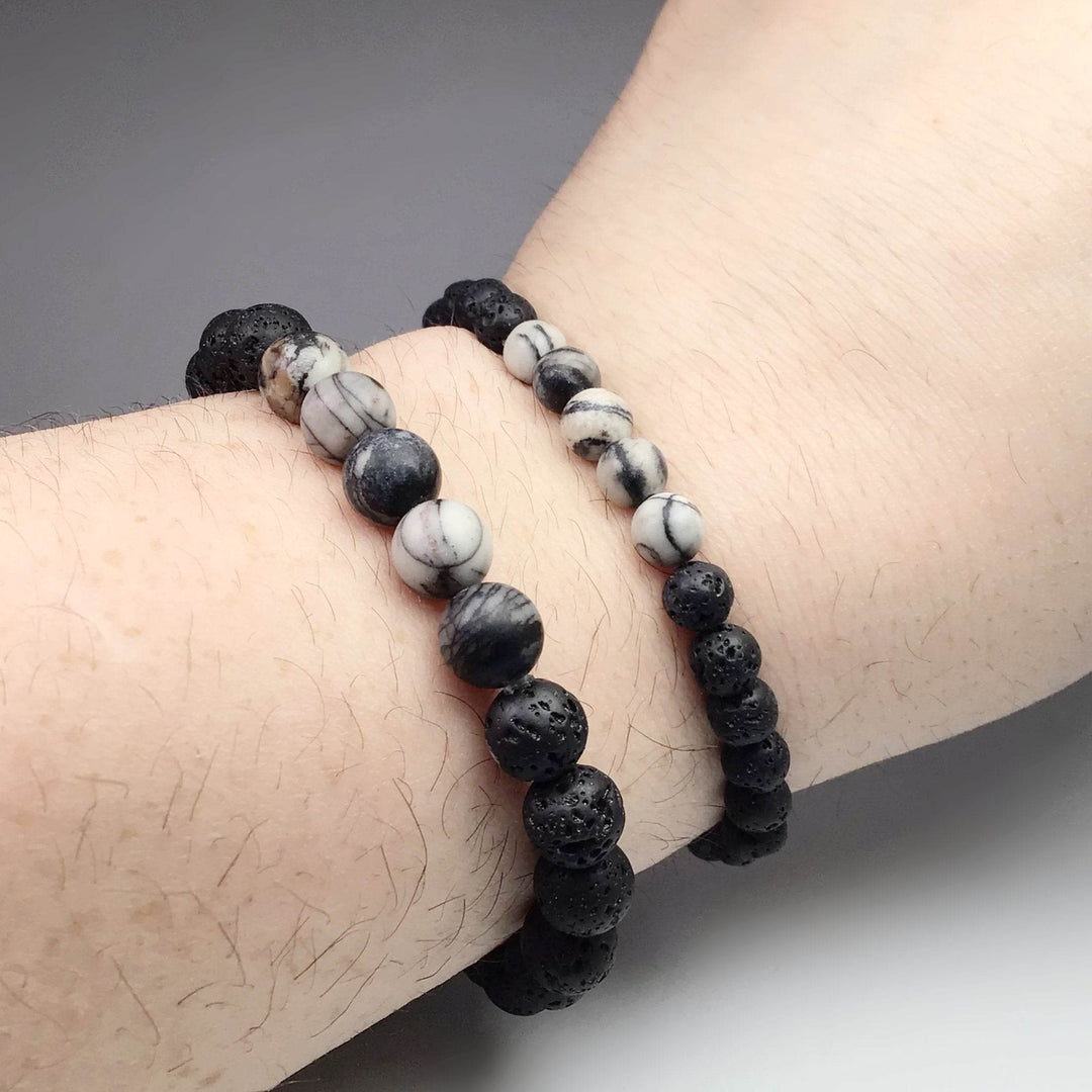 Web Jasper Beaded Bracelet - Rocks and Gems Canada