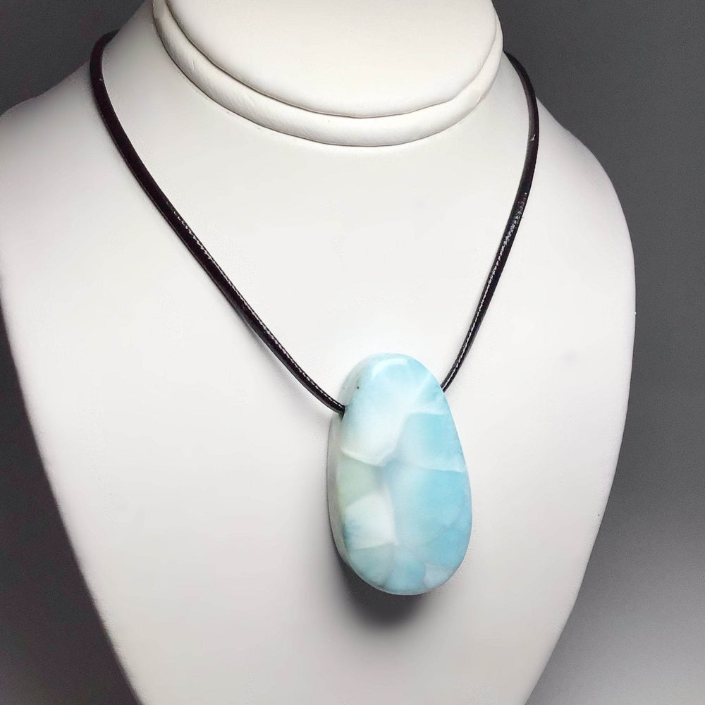 Larimar Drilled Pendant - Rocks and Gems Canada