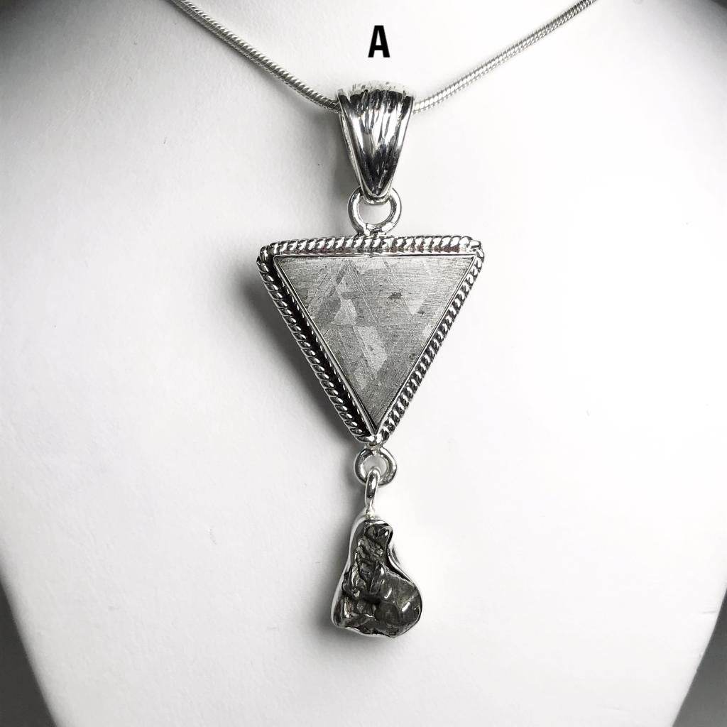 Muonionalusta and Campo Del Cielo Meteorite Pendant - Rocks and Gems Canada
