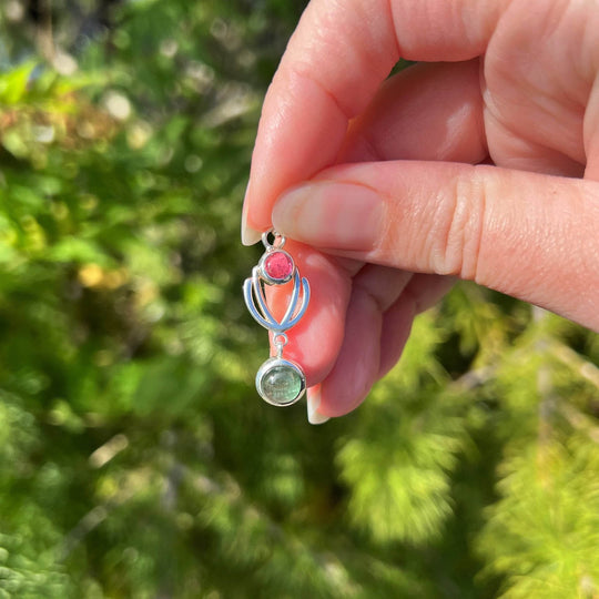 Mixed Tourmaline Pendant - Rocks and Gems Canada