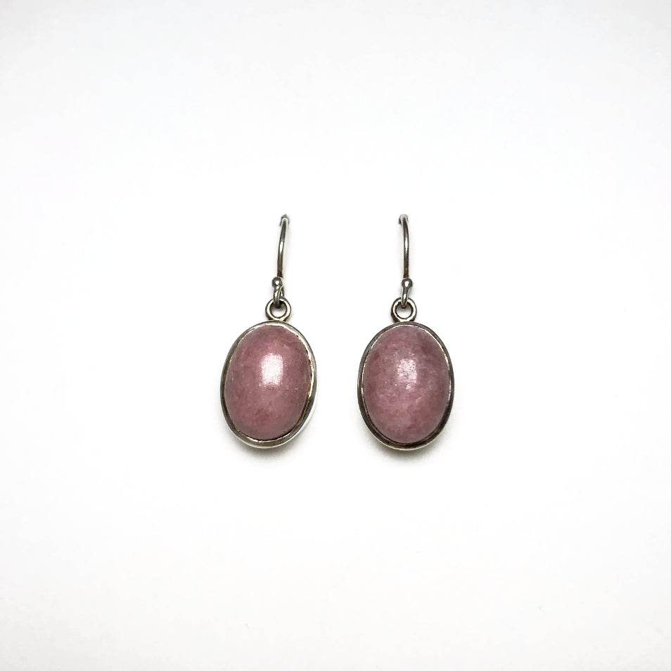Rhodonite Dangle Earrings - Rocks and Gems Canada