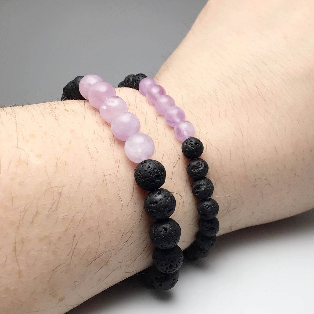 Lavender Amethyst Beaded Bracelet - Rocks and Gems Canada
