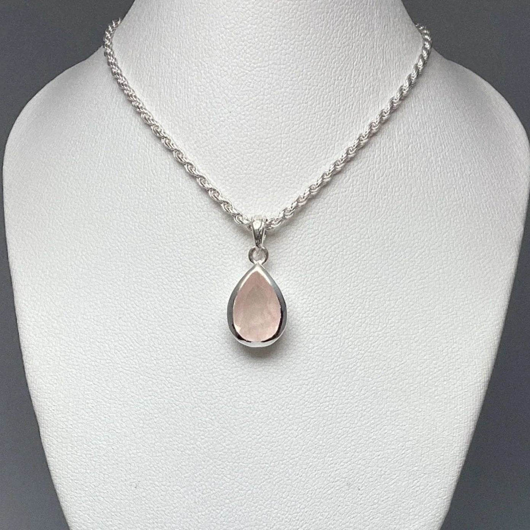 Rose Quartz Pendant - Rocks and Gems Canada