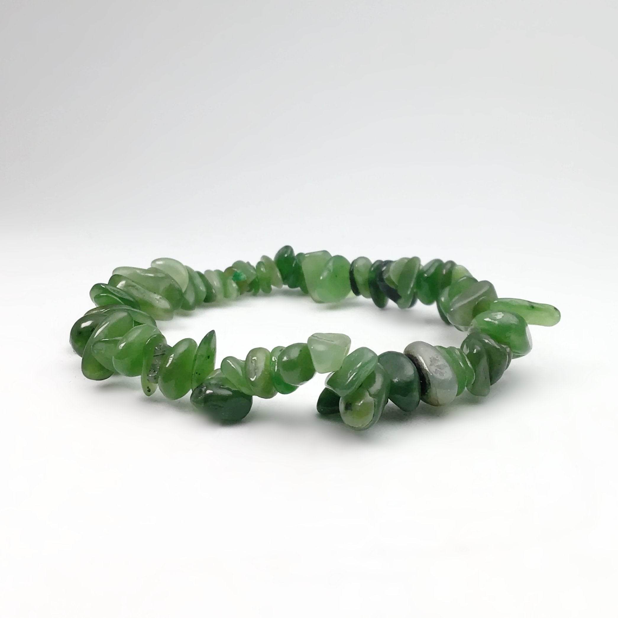 Canadian Jade Chip Beaded Bracelet - Rocks and Gems Canada