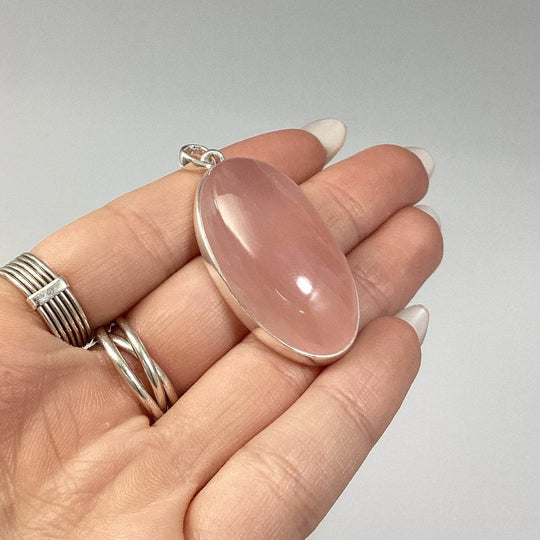Rose Quartz Pendant - Rocks and Gems Canada