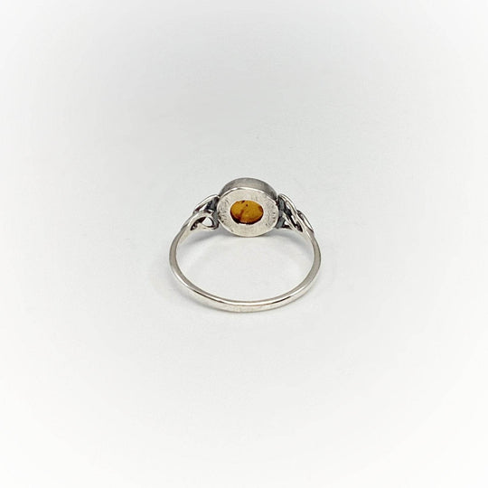 Cognac Amber Ring - Rocks and Gems Canada