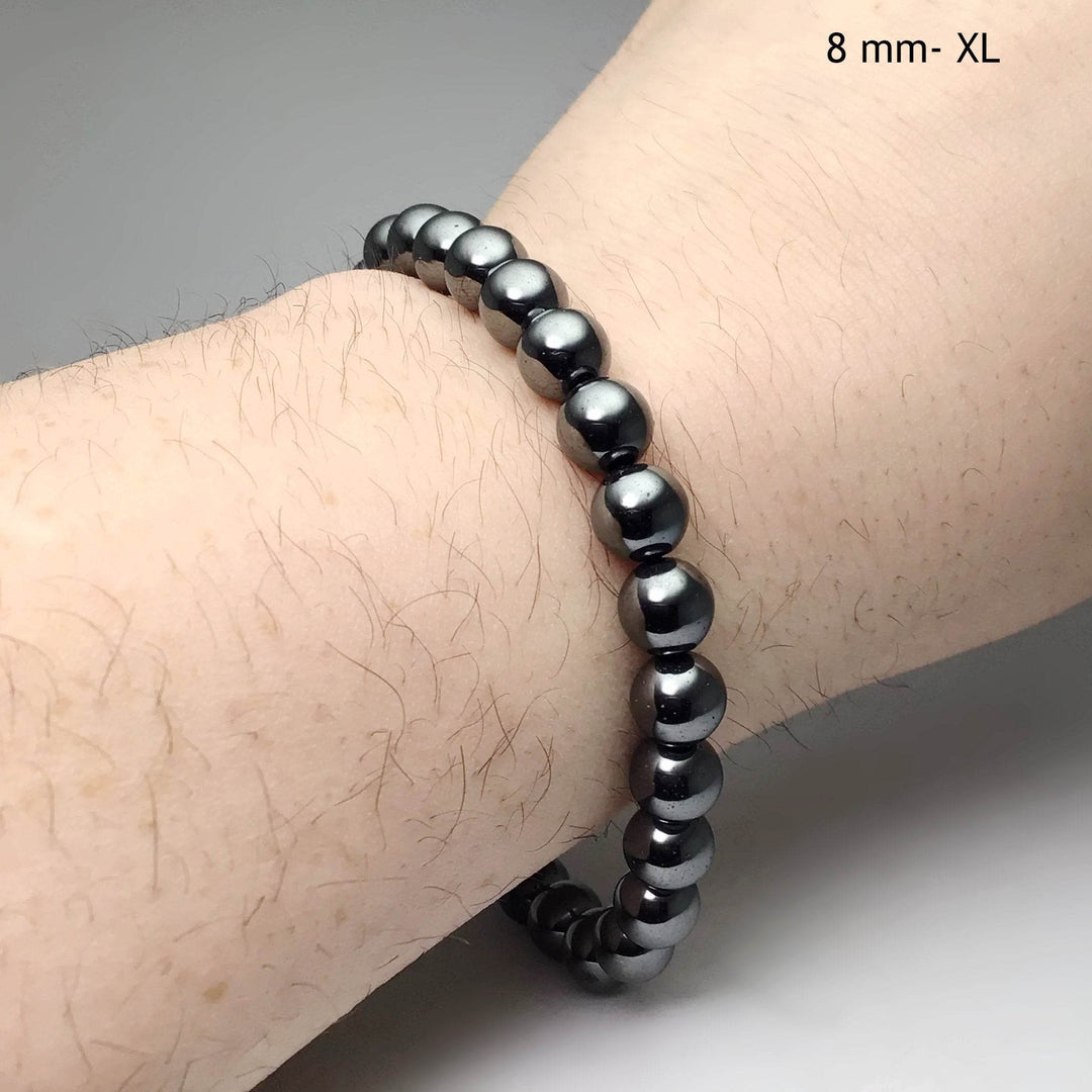 Hematite Beaded Bracelet - Rocks and Gems Canada