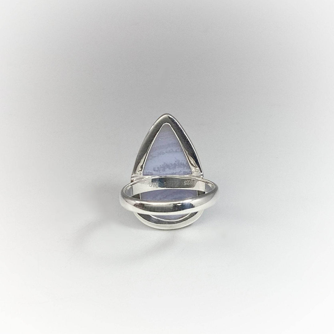 Blue Lace Agate Ring - Rocks and Gems Canada
