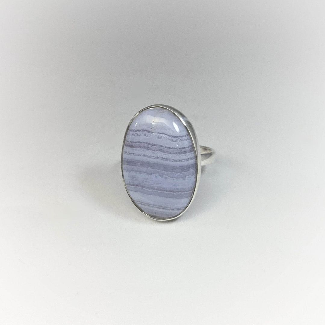 Blue Lace Agate Ring - Rocks and Gems Canada