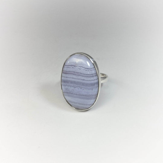 Blue Lace Agate Ring - Rocks and Gems Canada