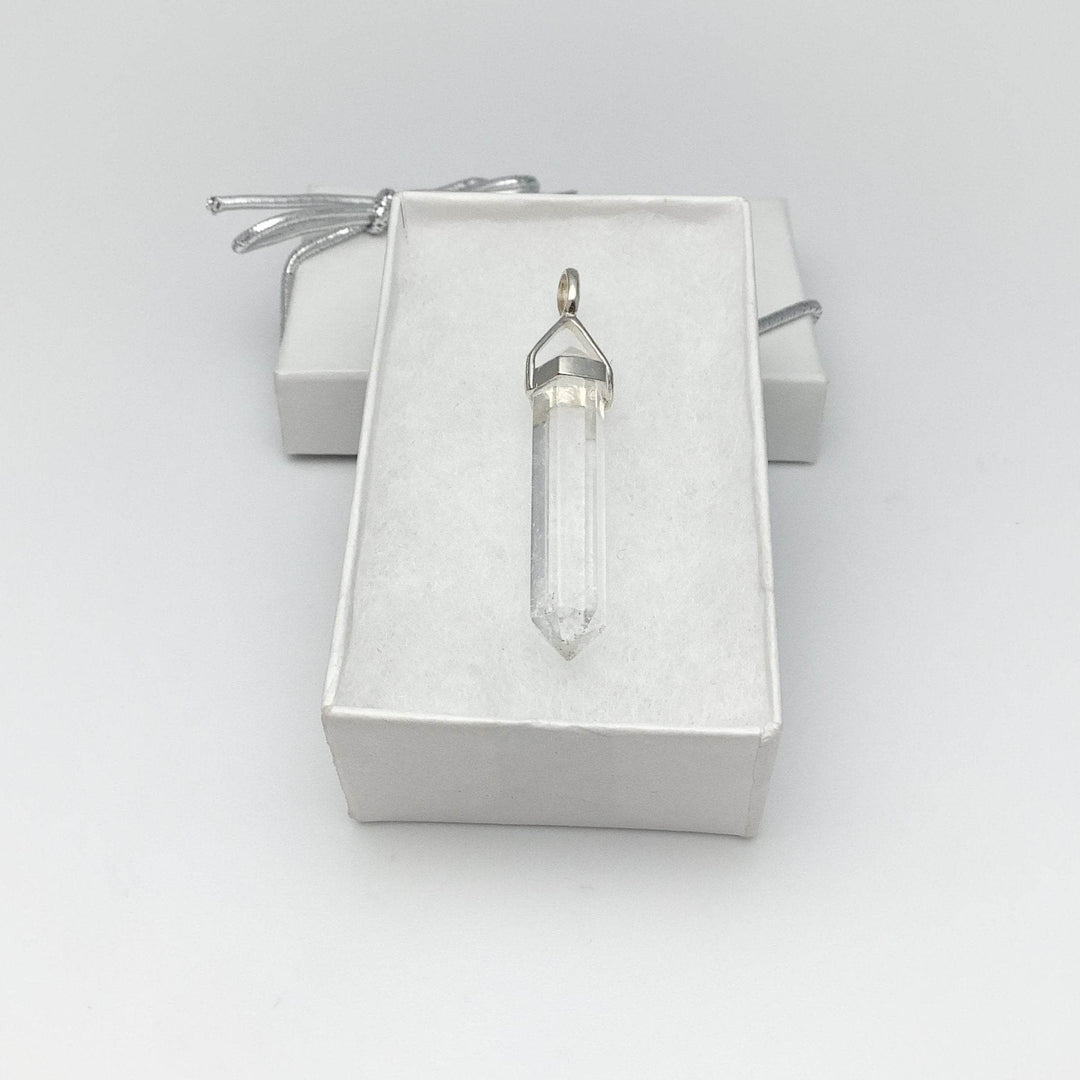 Quartz Double Terminated Point Pendant - Rocks and Gems Canada