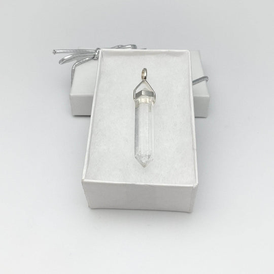 Quartz Double Terminated Point Pendant - Rocks and Gems Canada