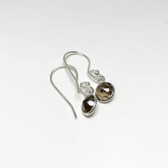 Smoky Quartz Dangle Earrings - Rocks and Gems Canada