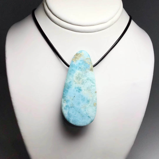 Larimar Drilled Pendant - Rocks and Gems Canada