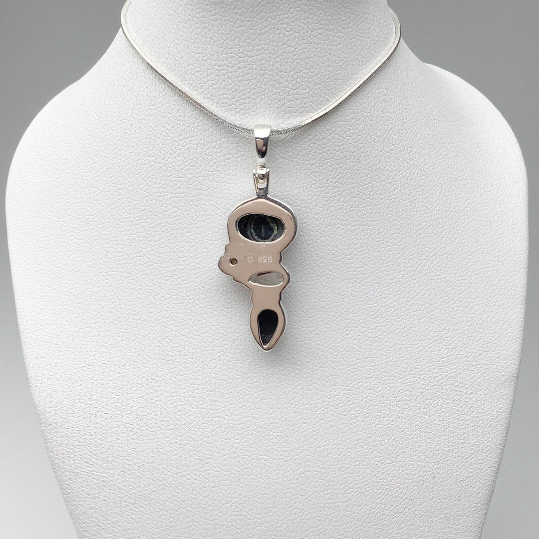 Black Onyx, Herkimer Diamond and Pearl Pendant - Rocks and Gems Canada