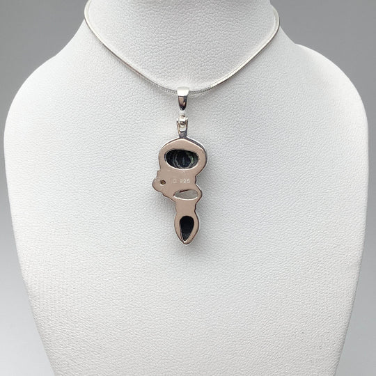 Black Onyx, Herkimer Diamond and Pearl Pendant - Rocks and Gems Canada