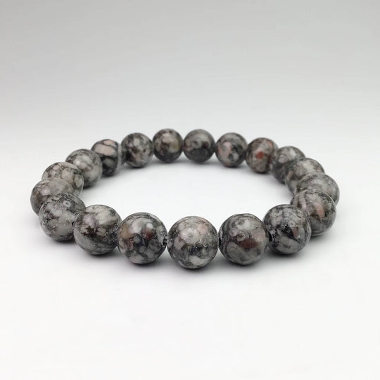 Fossil Stone Jasper Beaded Bracelet - Rocks and Gems Canada