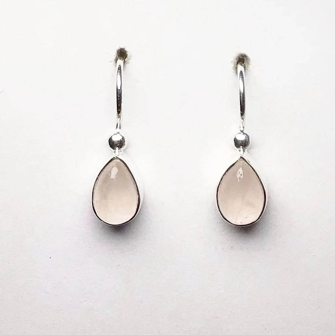 Rose Quartz Dangle Earrings - Rocks and Gems Canada
