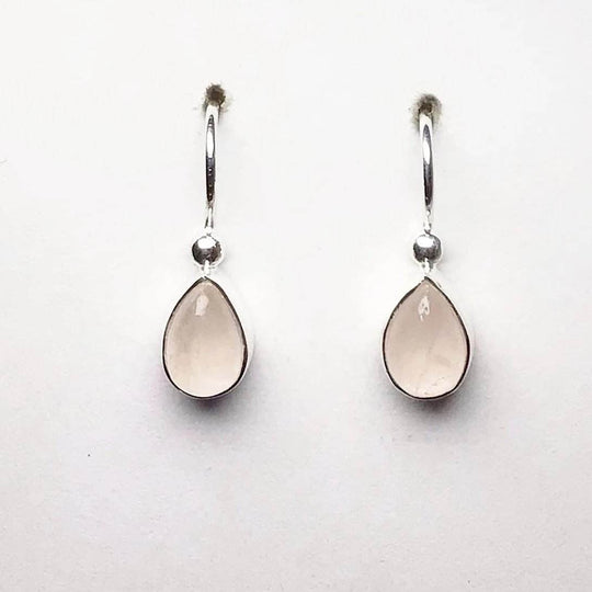 Rose Quartz Dangle Earrings - Rocks and Gems Canada