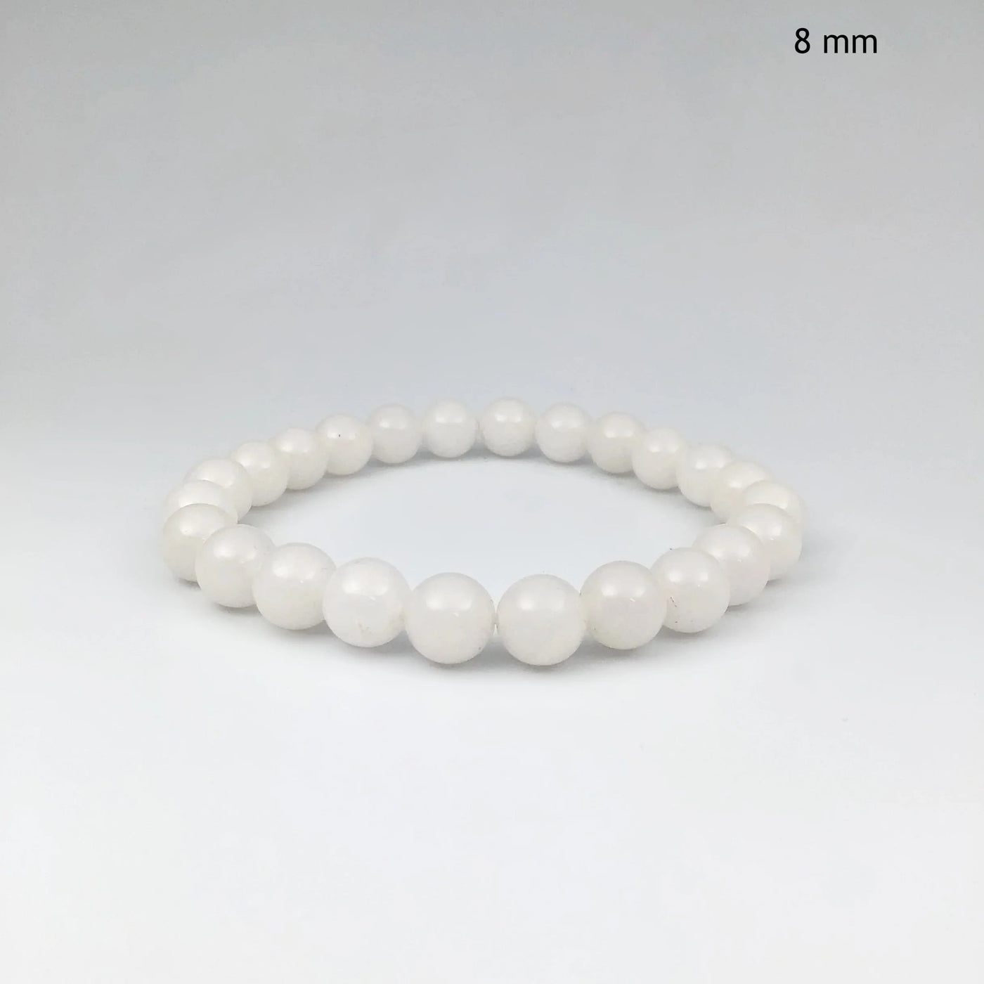 Milky Jade Beaded Bracelet