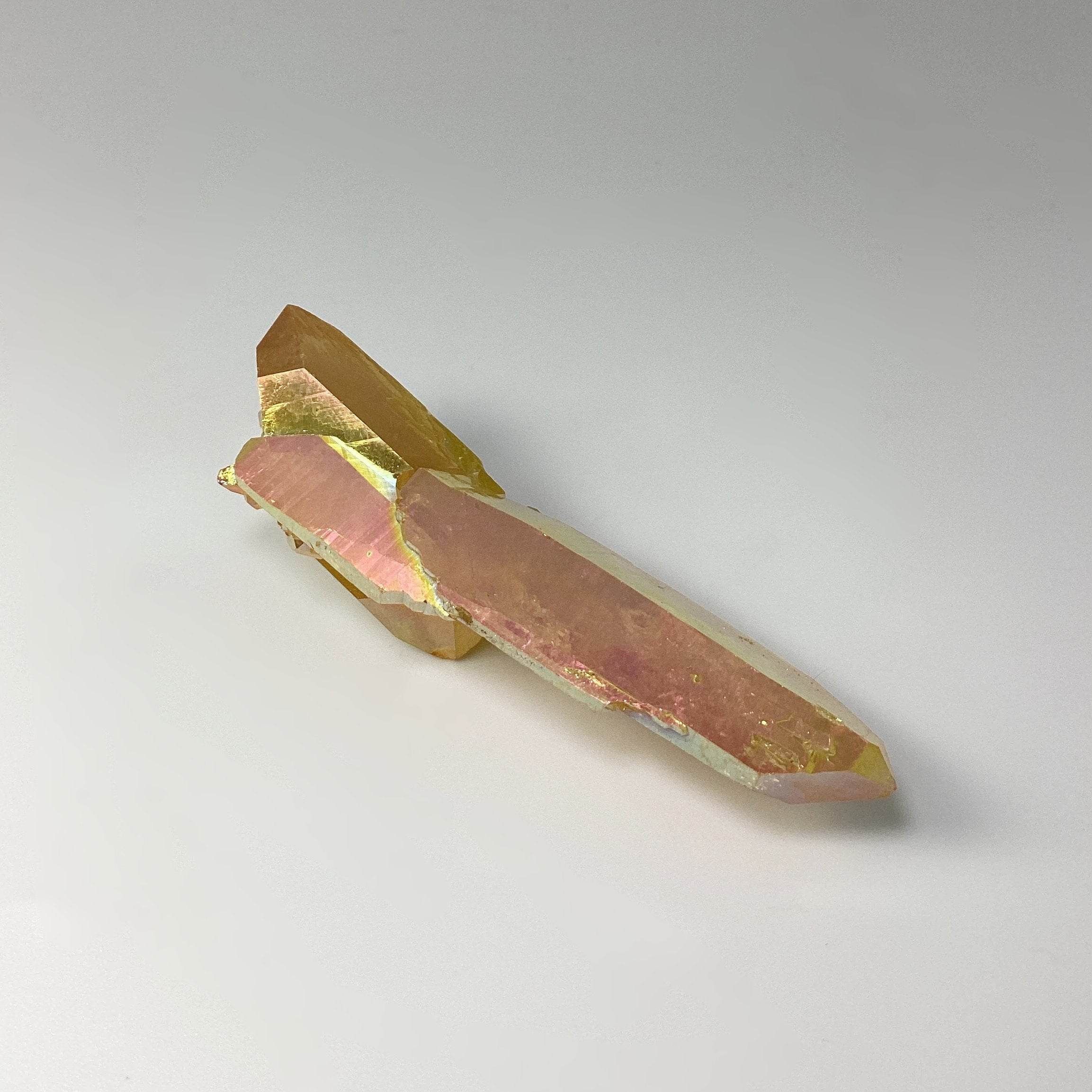 Sunset Aura Quartz Cluster - Rocks and Gems Canada