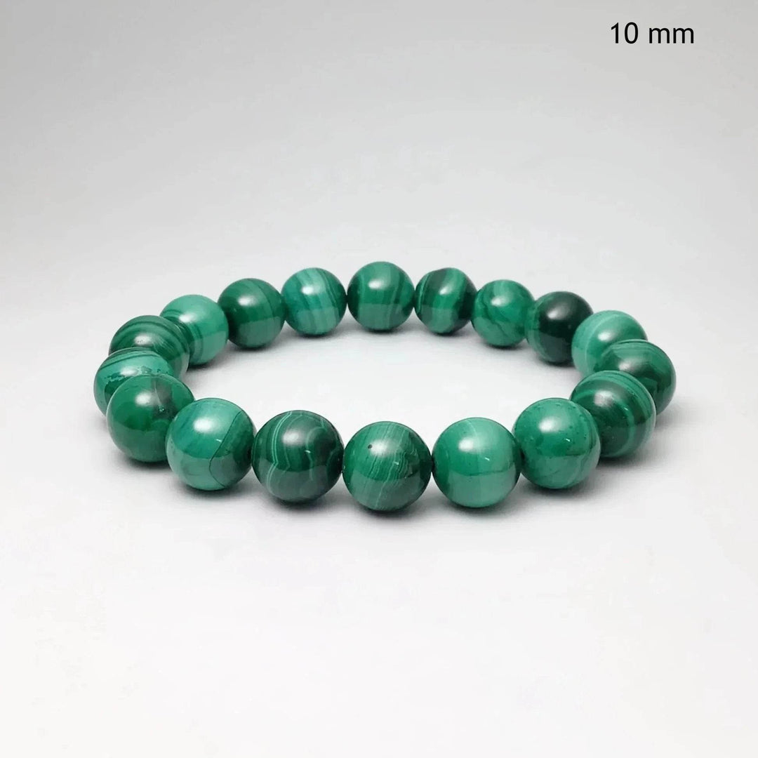 Malachite Beaded Bracelet - Rocks and Gems Canada