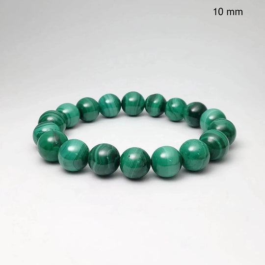 Malachite Beaded Bracelet - Rocks and Gems Canada