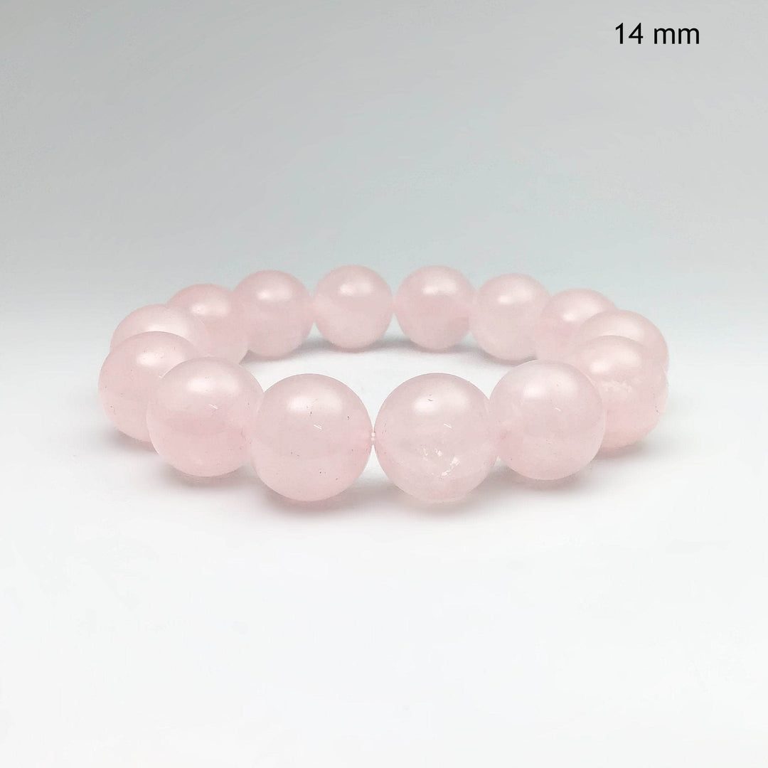 Rose Quartz Beaded Bracelet - Rocks and Gems Canada