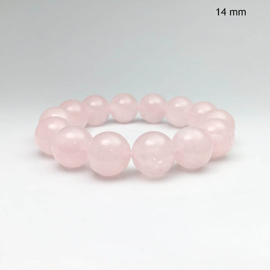 Rose Quartz Beaded Bracelet - Rocks and Gems Canada