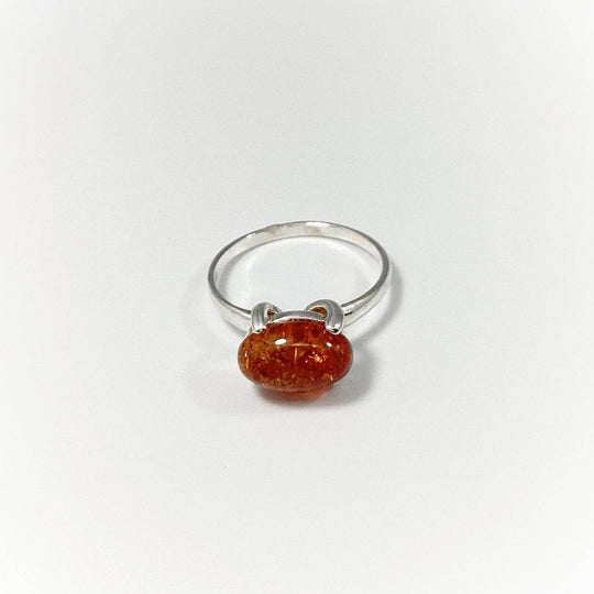 Cognac Amber Ring - Rocks and Gems Canada